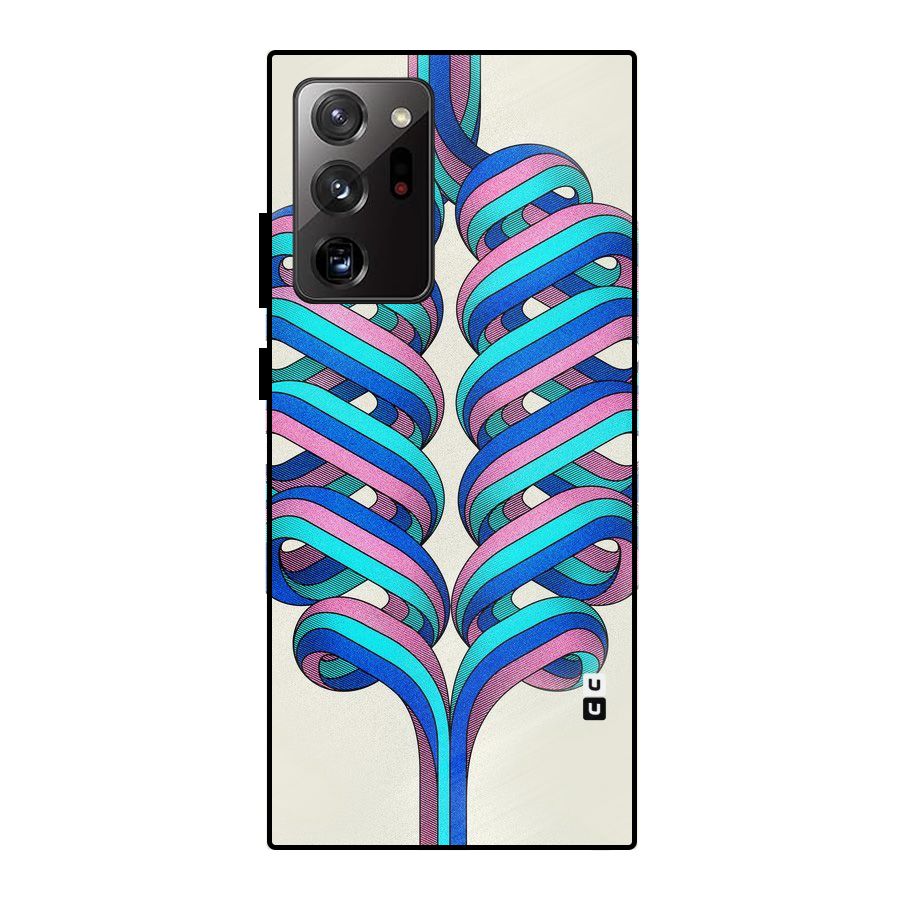 Coil Abstract Pattern Metal Back Case for Galaxy Note 20 Ultra 5G