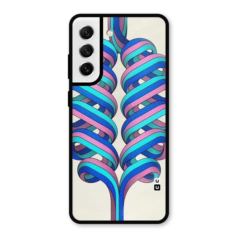 Coil Abstract Pattern Metal Back Case for Galaxy S21 FE 5G