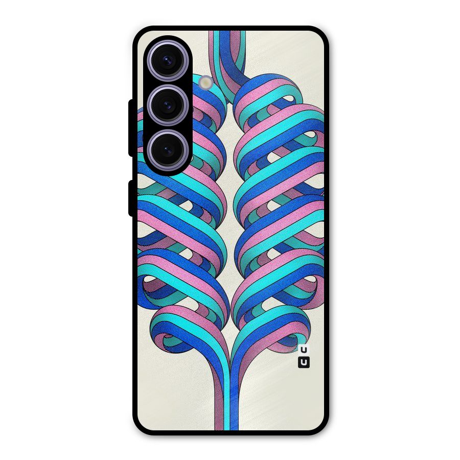 Coil Abstract Pattern Metal Back Case for Galaxy S24