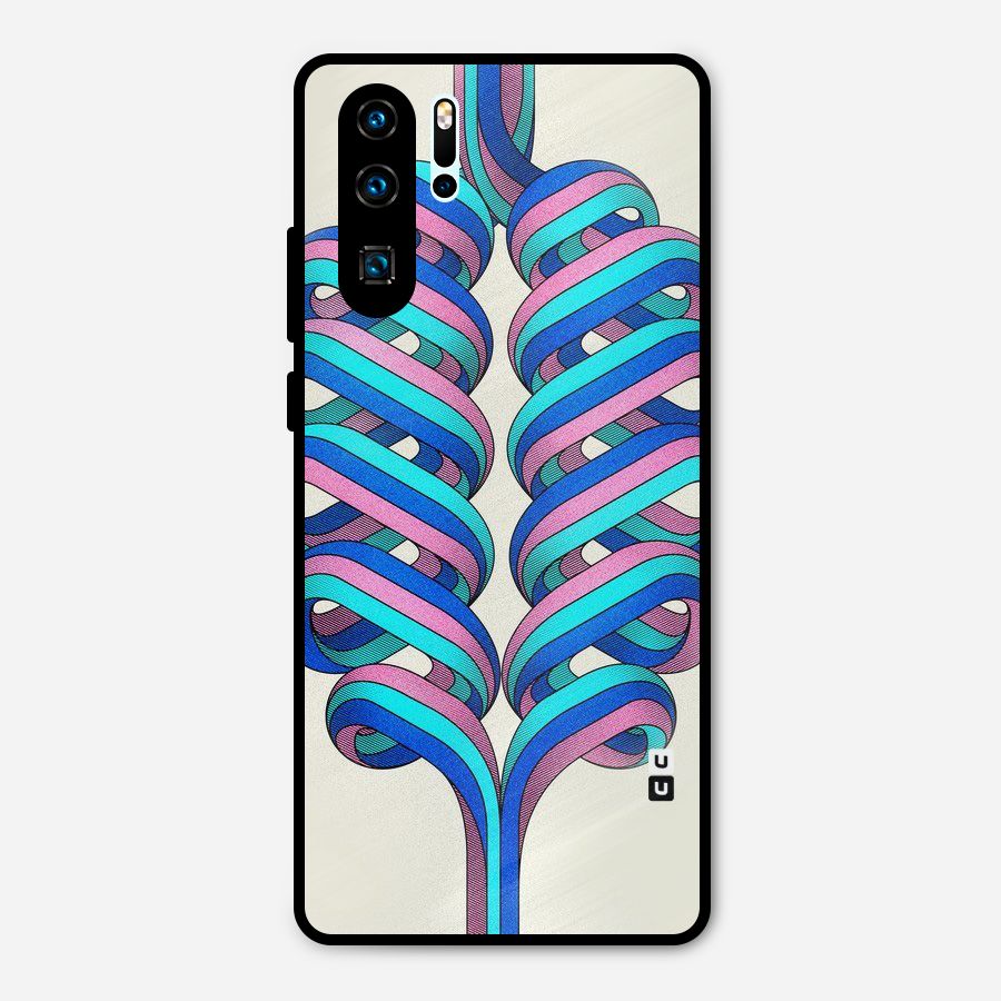 Coil Abstract Pattern Metal Back Case for Huawei P30 Pro