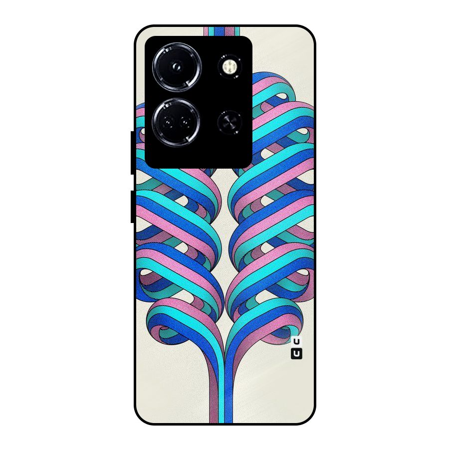 Coil Abstract Pattern Metal Back Case for Infinix Note 30 5G
