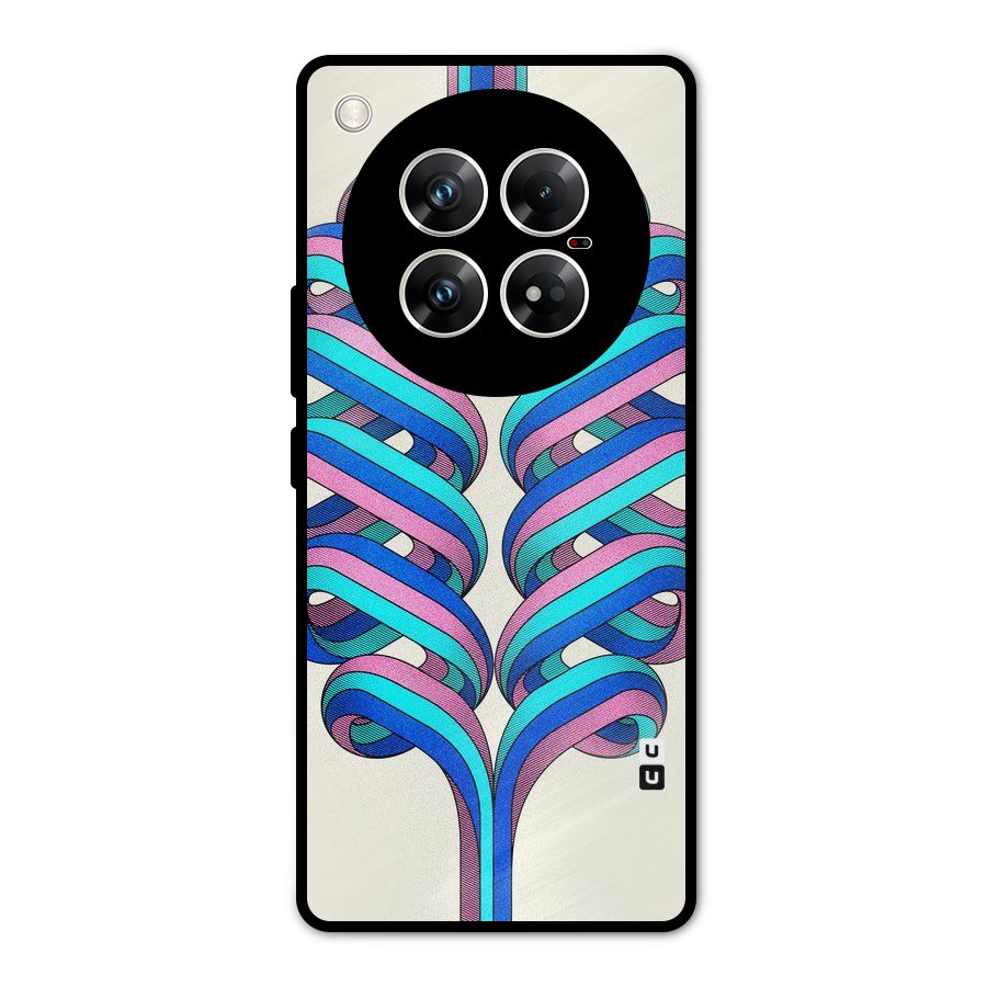 Coil Abstract Pattern Metal Back Case for Infinix Zero 40 5G