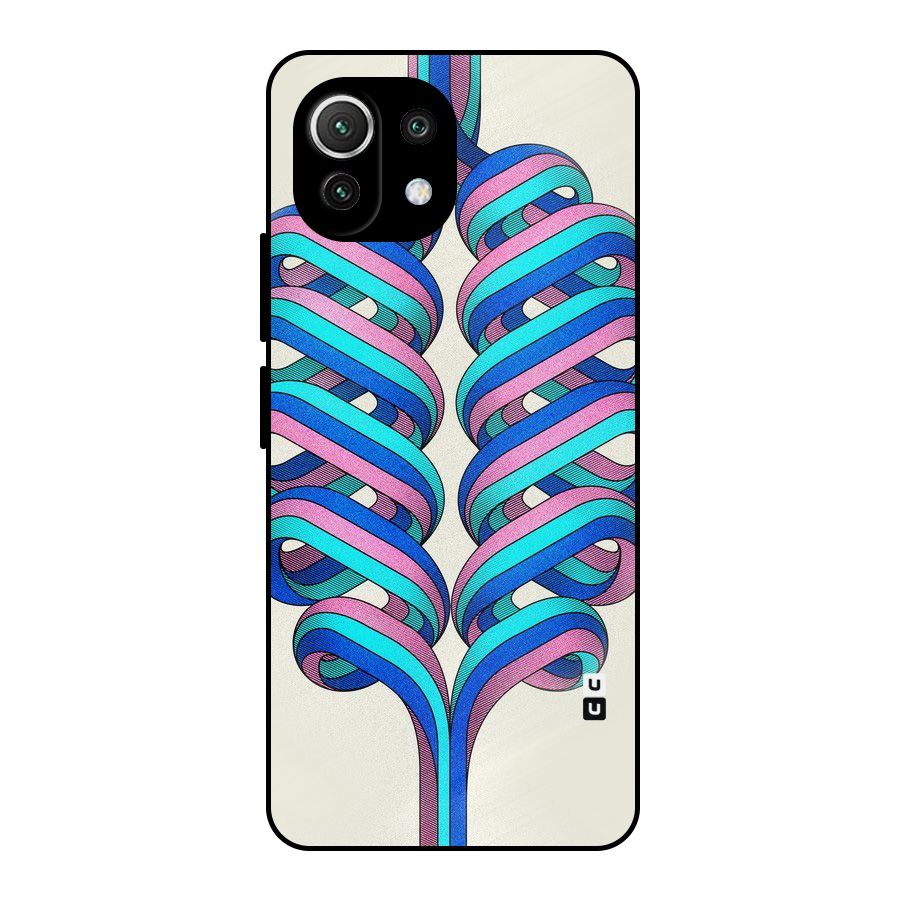 Coil Abstract Pattern Metal Back Case for Mi 11 Lite NE 5G