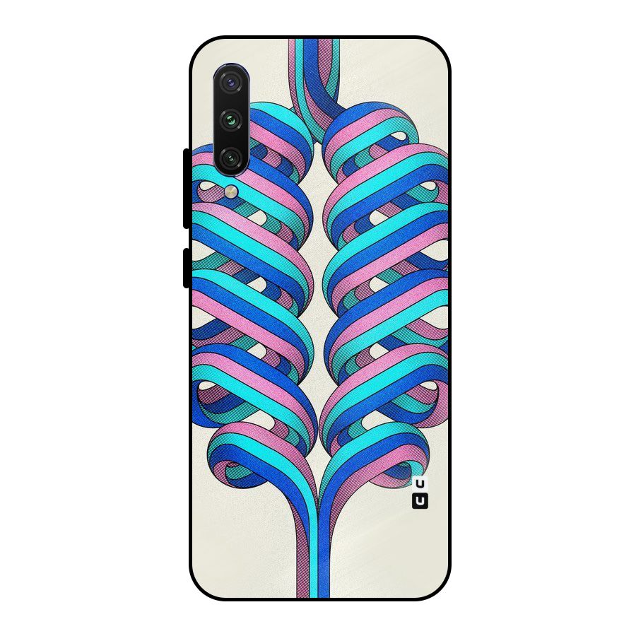 Coil Abstract Pattern Metal Back Case for Mi A3