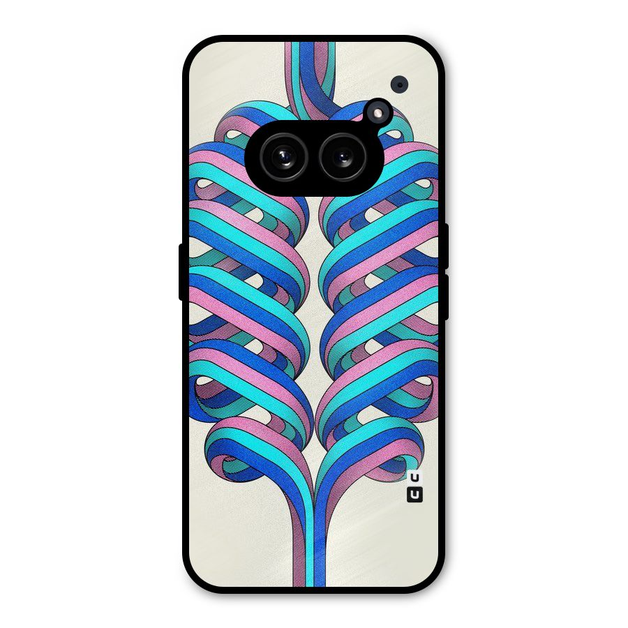 Coil Abstract Pattern Metal Back Case for Nothing Phone 2a Plus