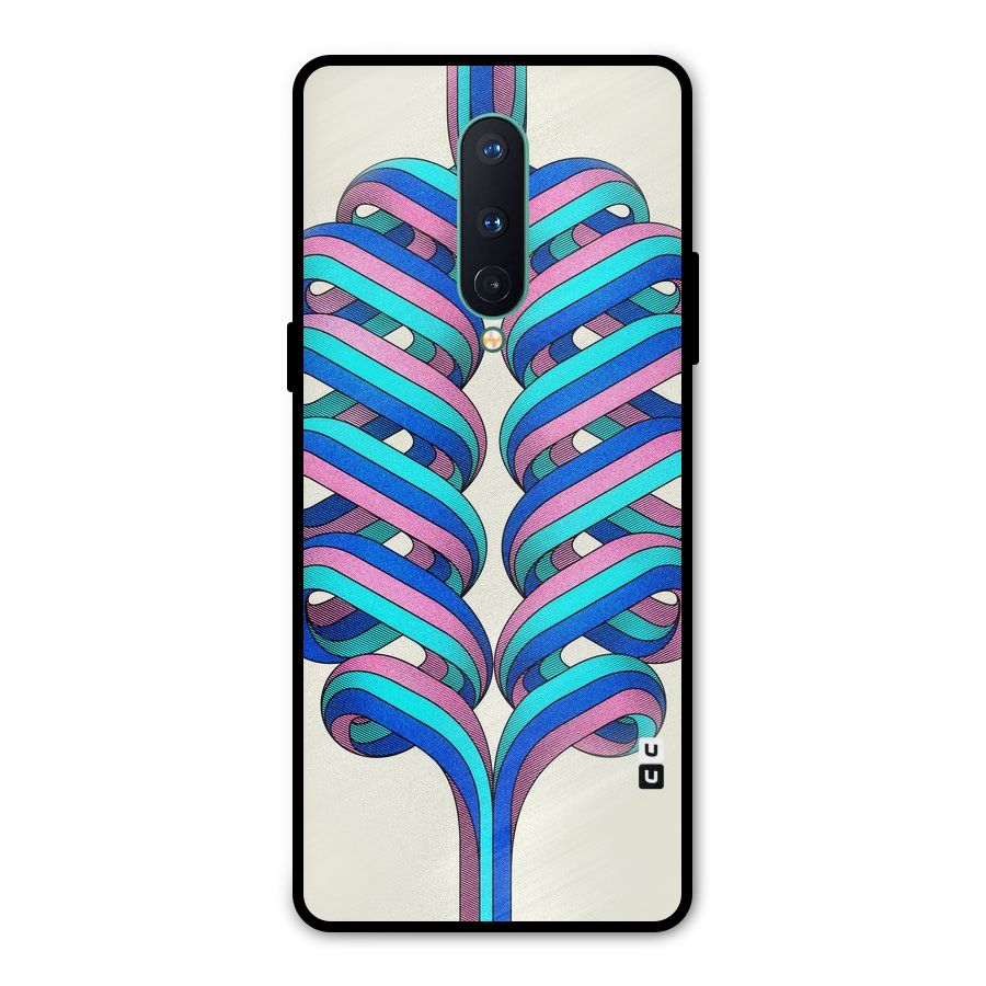 Coil Abstract Pattern Metal Back Case for OnePlus 8