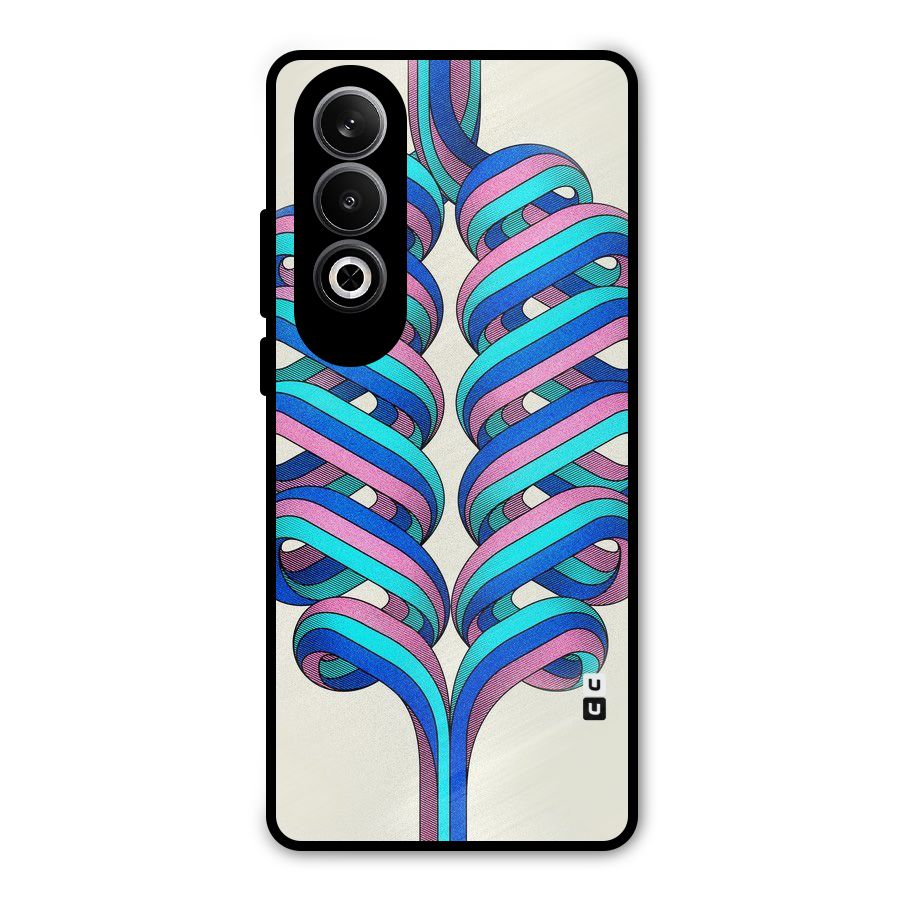 Coil Abstract Pattern Metal Back Case for OnePlus Nord CE4