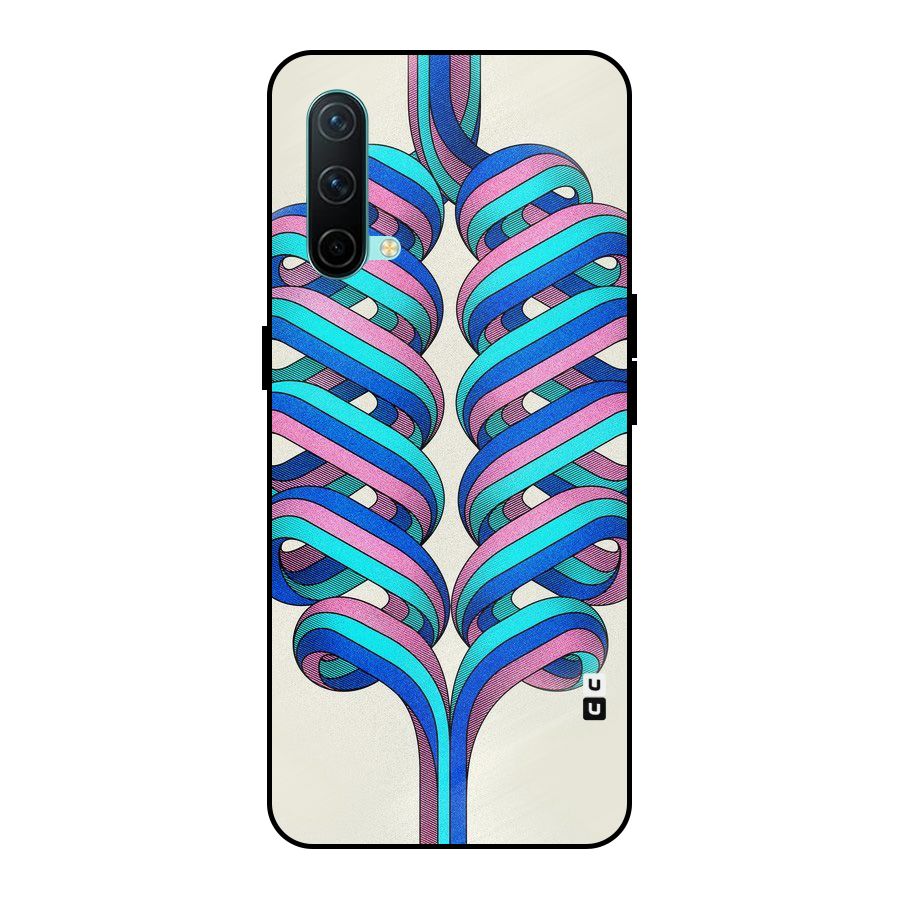 Coil Abstract Pattern Metal Back Case for OnePlus Nord CE 5G