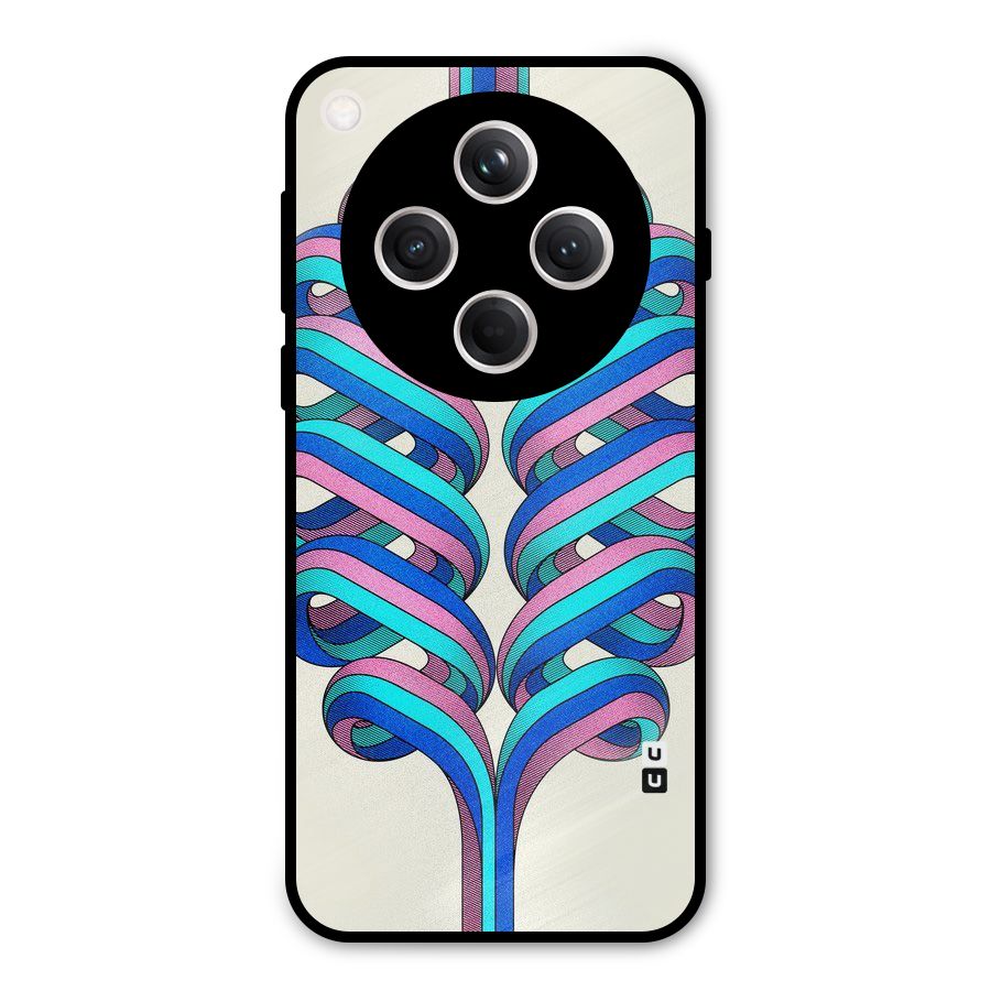 Coil Abstract Pattern Metal Back Case for Oppo Find X8