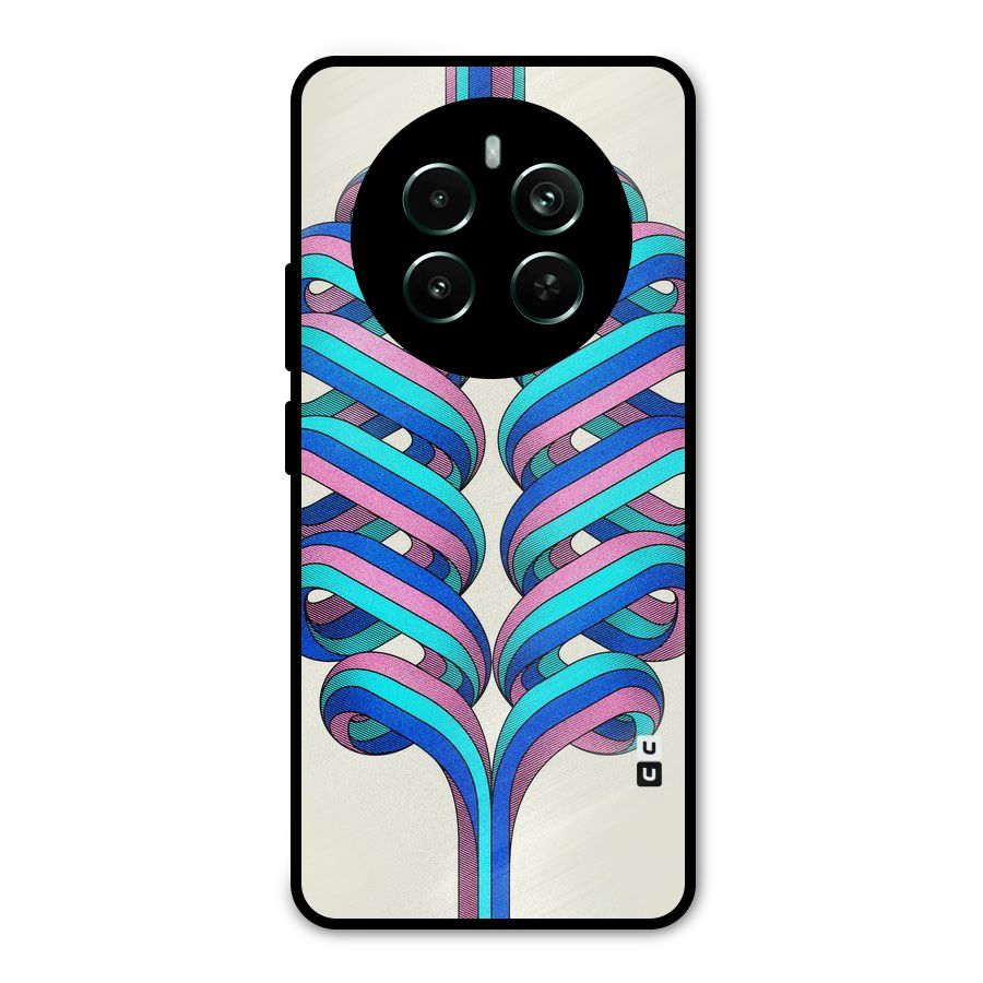 Coil Abstract Pattern Metal Back Case for Realme 12 Pro Plus