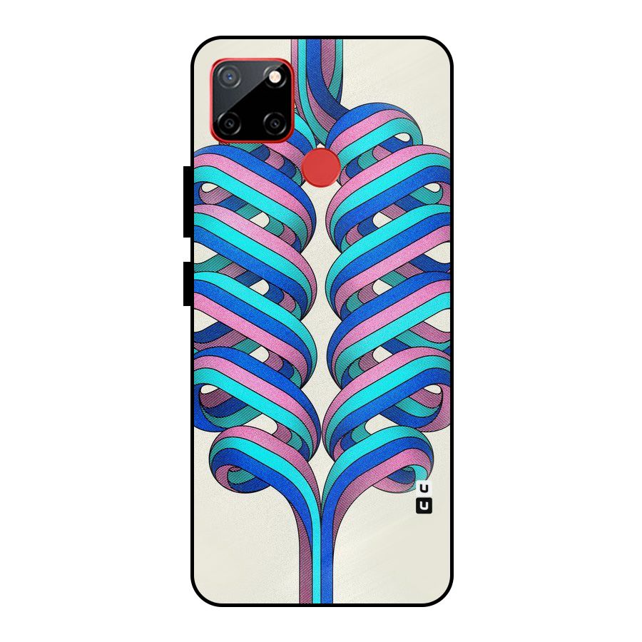 Coil Abstract Pattern Metal Back Case for Realme C12