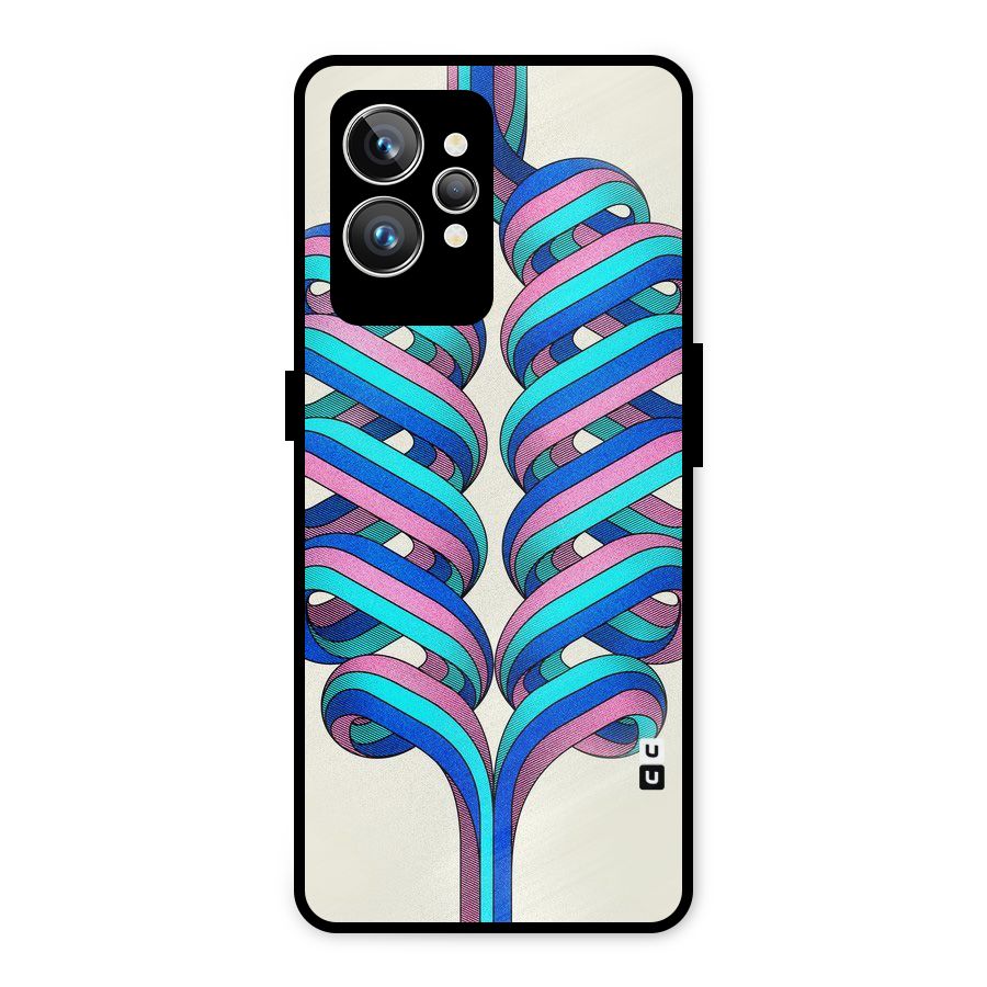 Coil Abstract Pattern Metal Back Case for Realme GT2 Pro