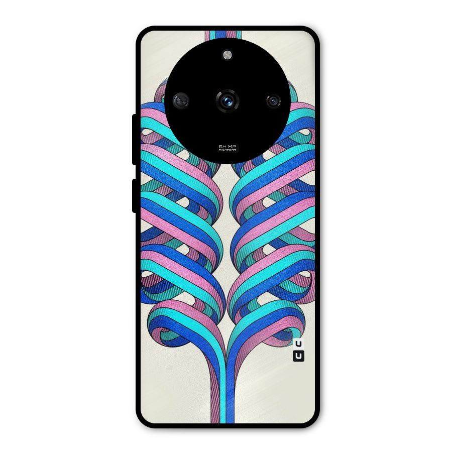 Coil Abstract Pattern Metal Back Case for Realme Narzo 60 5G