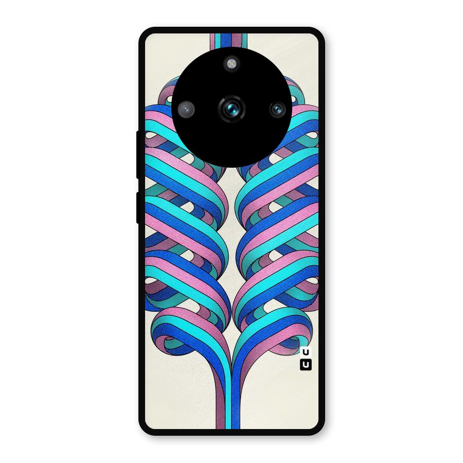 Coil Abstract Pattern Metal Back Case for Realme Narzo 60 Pro