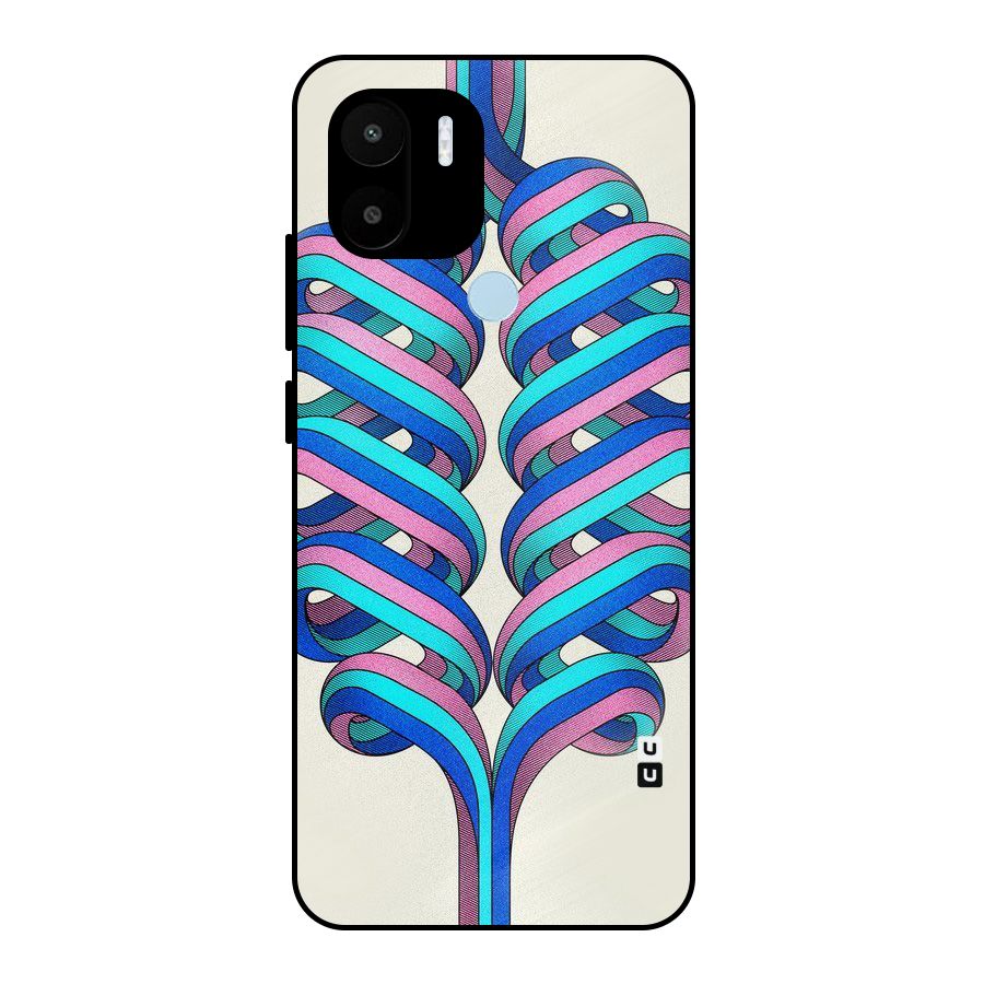 Coil Abstract Pattern Metal Back Case for Redmi A2+