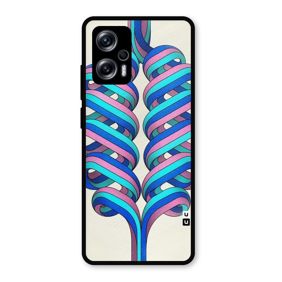 Coil Abstract Pattern Metal Back Case for Redmi K50i