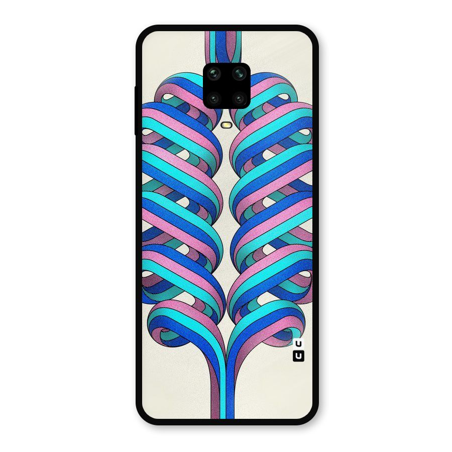 Coil Abstract Pattern Metal Back Case for Redmi Note 10 Lite
