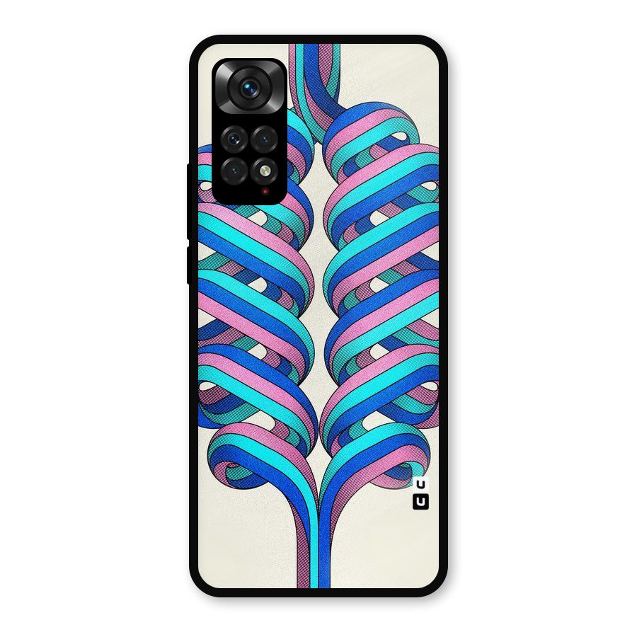 Coil Abstract Pattern Metal Back Case for Redmi Note 11s