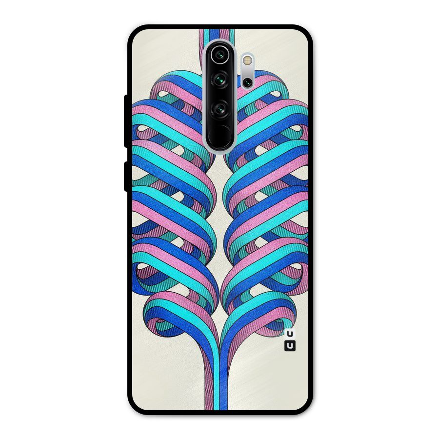 Coil Abstract Pattern Metal Back Case for Redmi Note 8 Pro