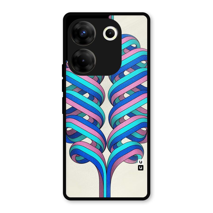 Coil Abstract Pattern Metal Back Case for Tecno Camon 20