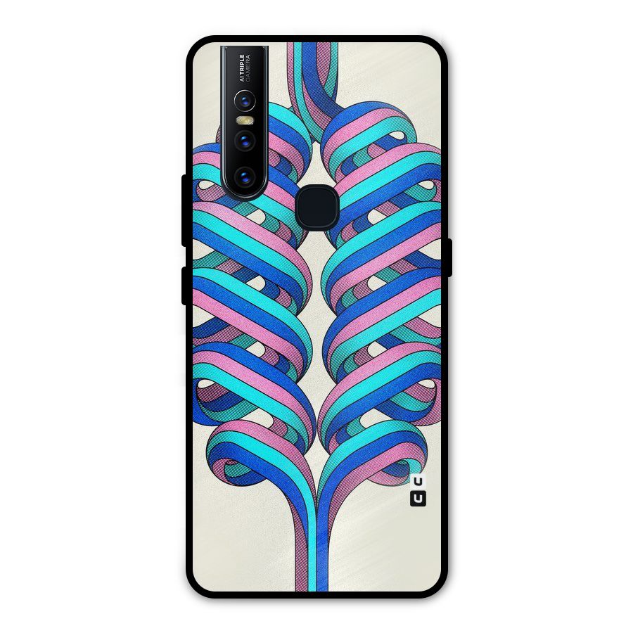 Coil Abstract Pattern Metal Back Case for Vivo V15