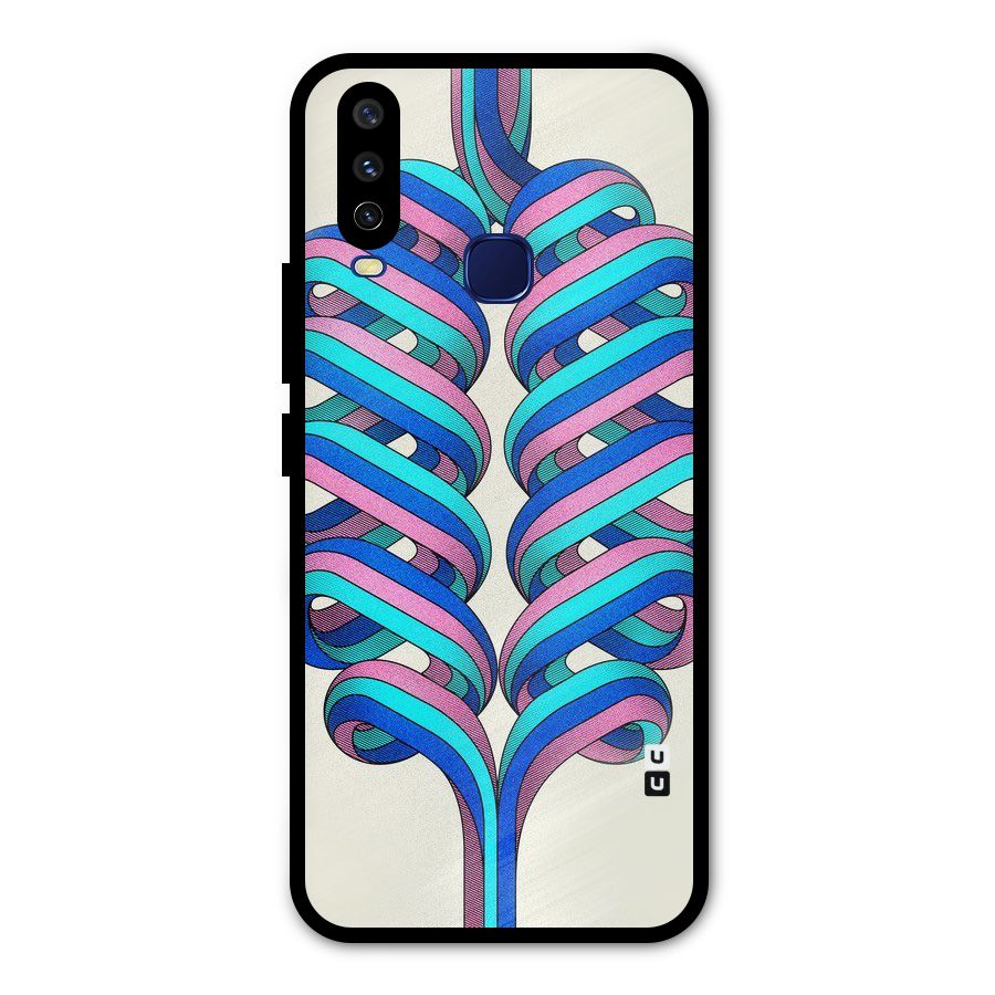 Coil Abstract Pattern Metal Back Case for Vivo V17