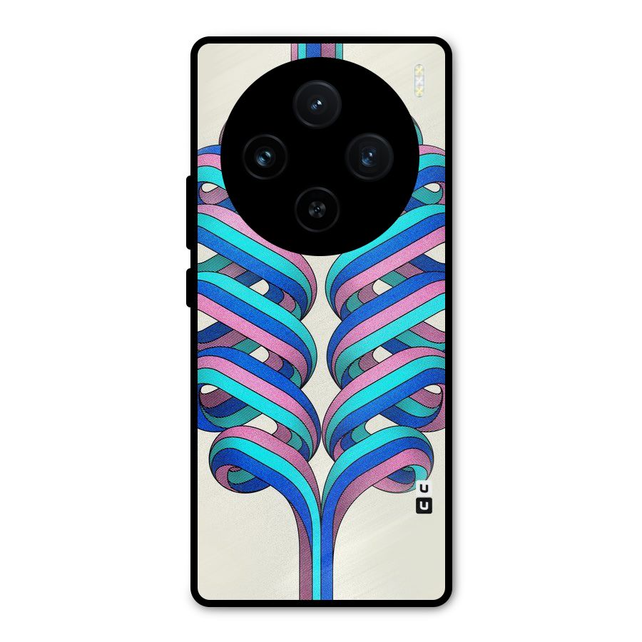 Coil Abstract Pattern Metal Back Case for Vivo X100