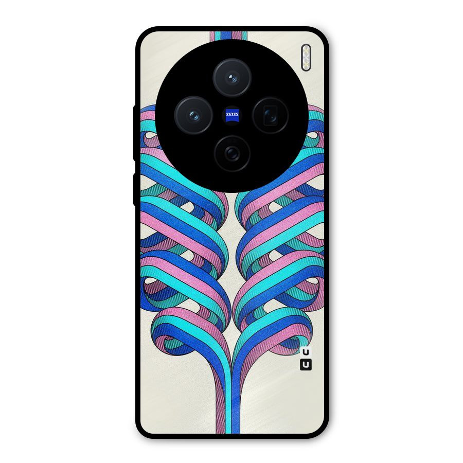 Coil Abstract Pattern Metal Back Case for Vivo X200