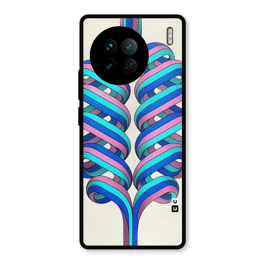 Coil Abstract Pattern Metal Back Case for Vivo X90