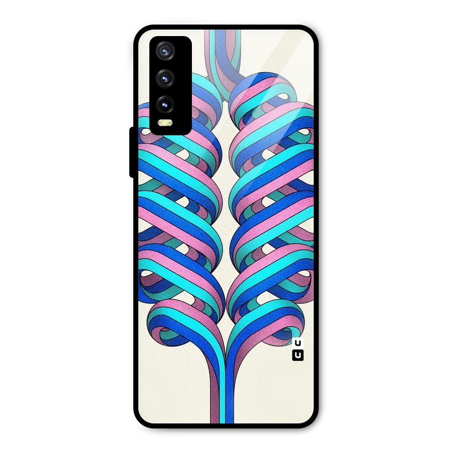 Coil Abstract Pattern Metal Back Case for Vivo Y20