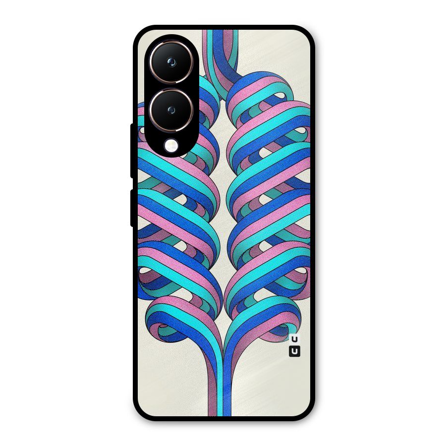 Coil Abstract Pattern Metal Back Case for Vivo Y28