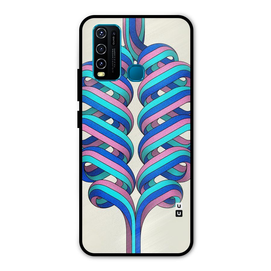 Coil Abstract Pattern Metal Back Case for Vivo Y30