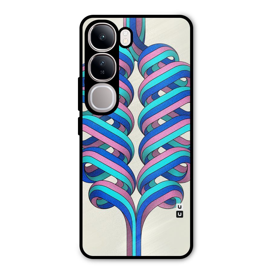 Coil Abstract Pattern Metal Back Case for Vivo Y300