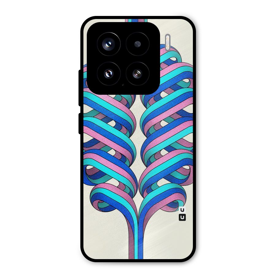 Coil Abstract Pattern Metal Back Case for Xiaomi 15