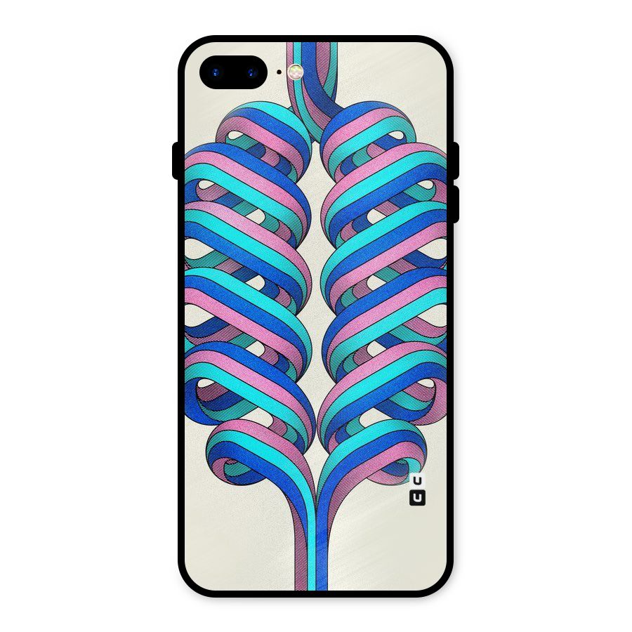 Coil Abstract Pattern Metal Back Case for iPhone 7 Plus