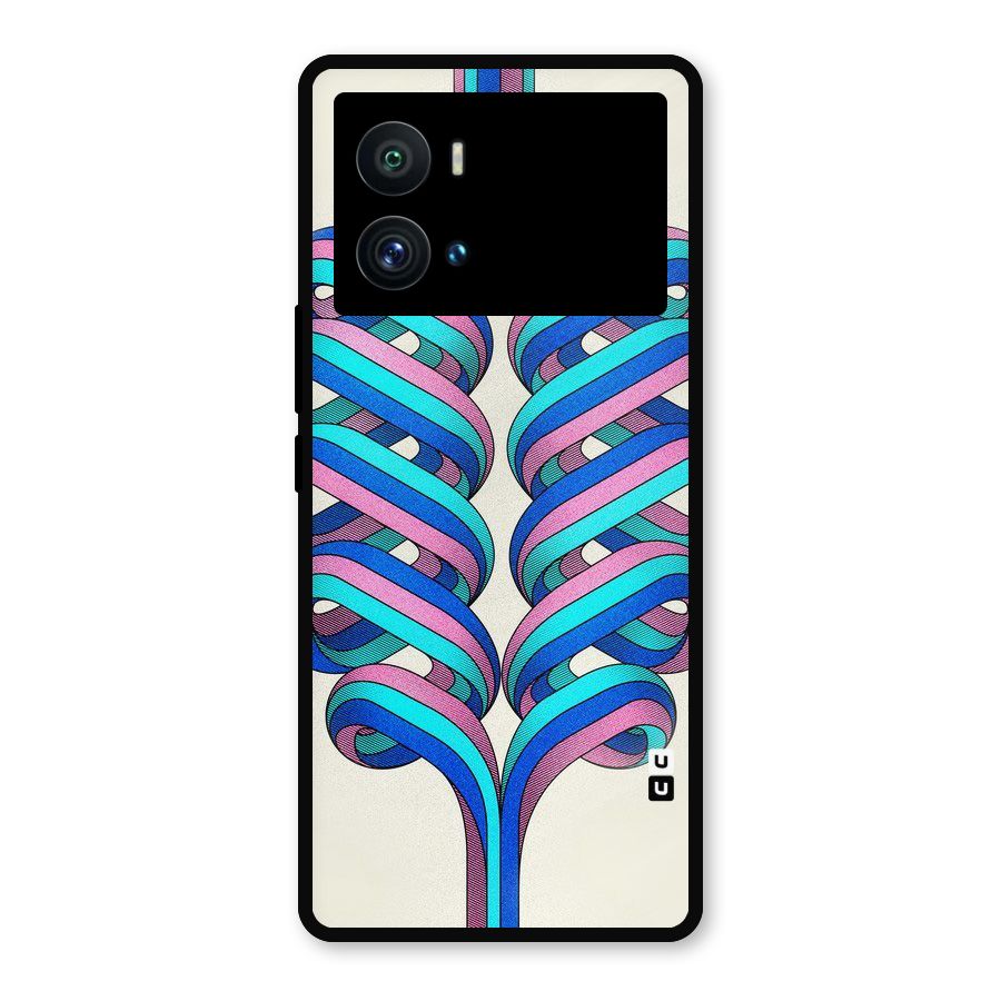 Coil Abstract Pattern Metal Back Case for iQOO 9 Pro