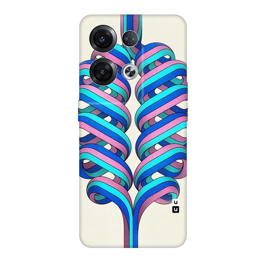 Coil Abstract Pattern Original Polycarbonate Back Case for Oppo Reno8 Pro 5G