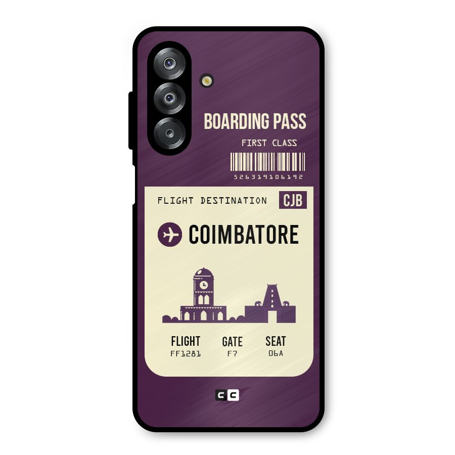 Coimbatore Boarding Pass Metal Back Case for Galaxy A26