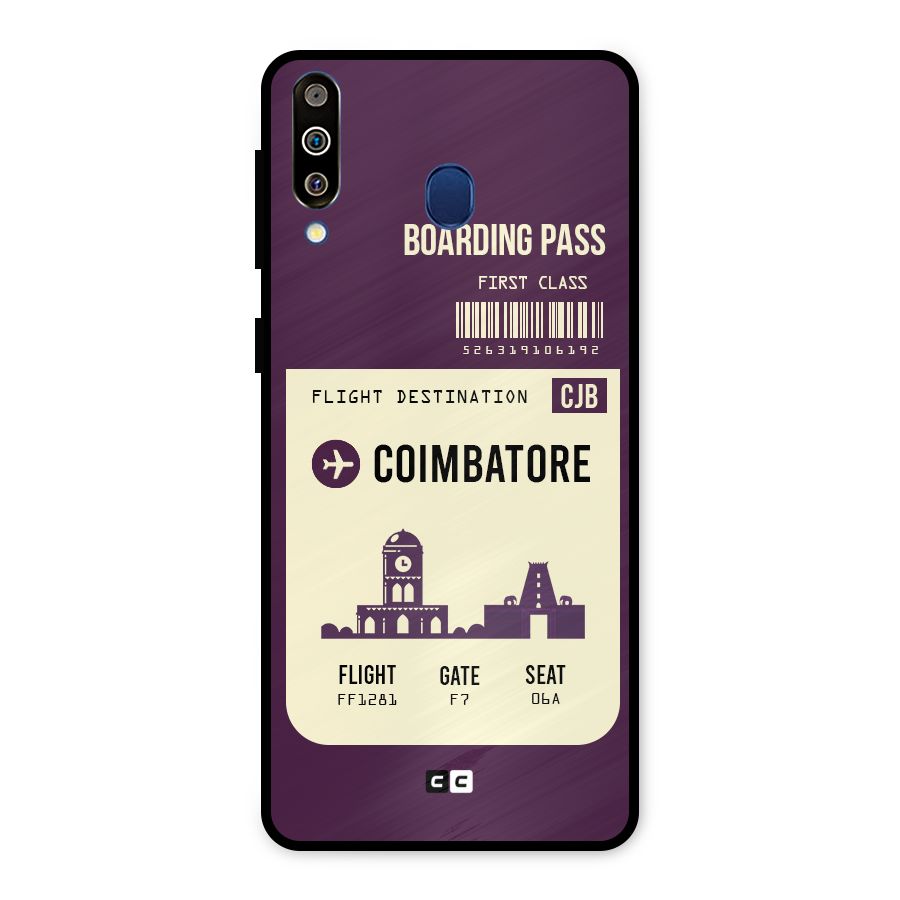 Coimbatore Boarding Pass Metal Back Case for Galaxy M30