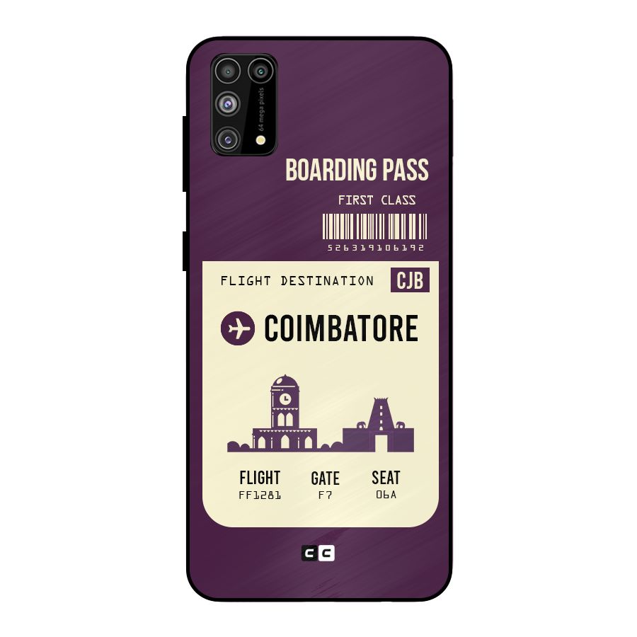 Coimbatore Boarding Pass Metal Back Case for Galaxy M31