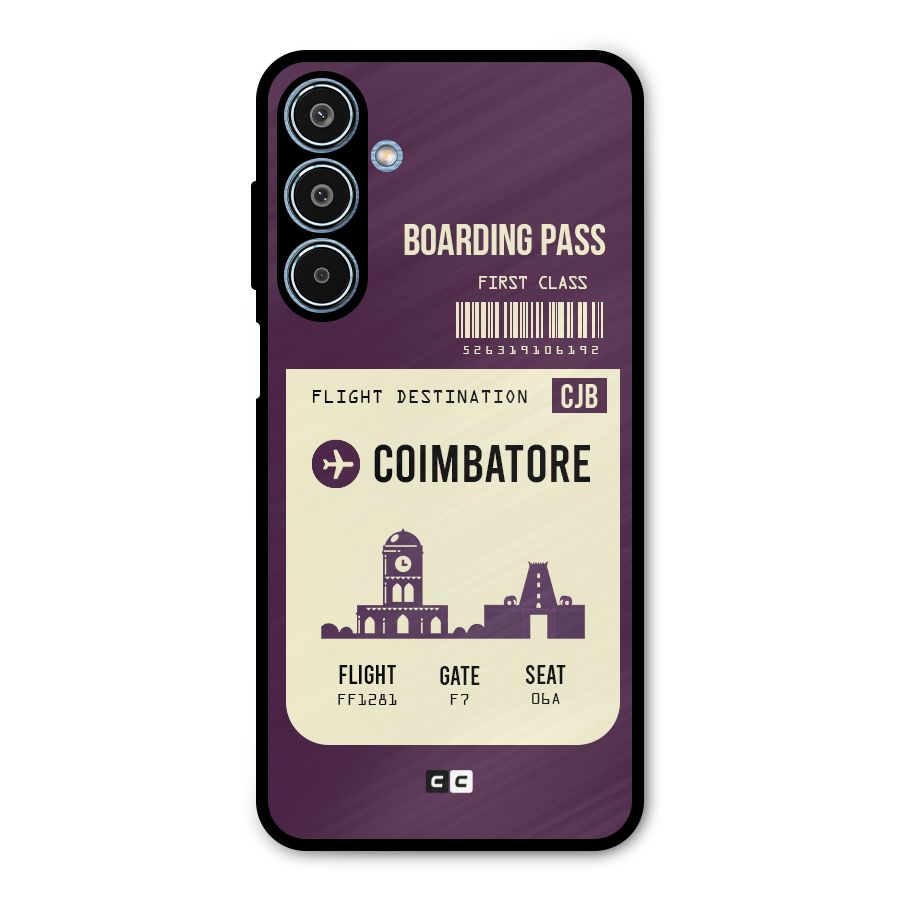 Coimbatore Boarding Pass Metal Back Case for Galaxy M35
