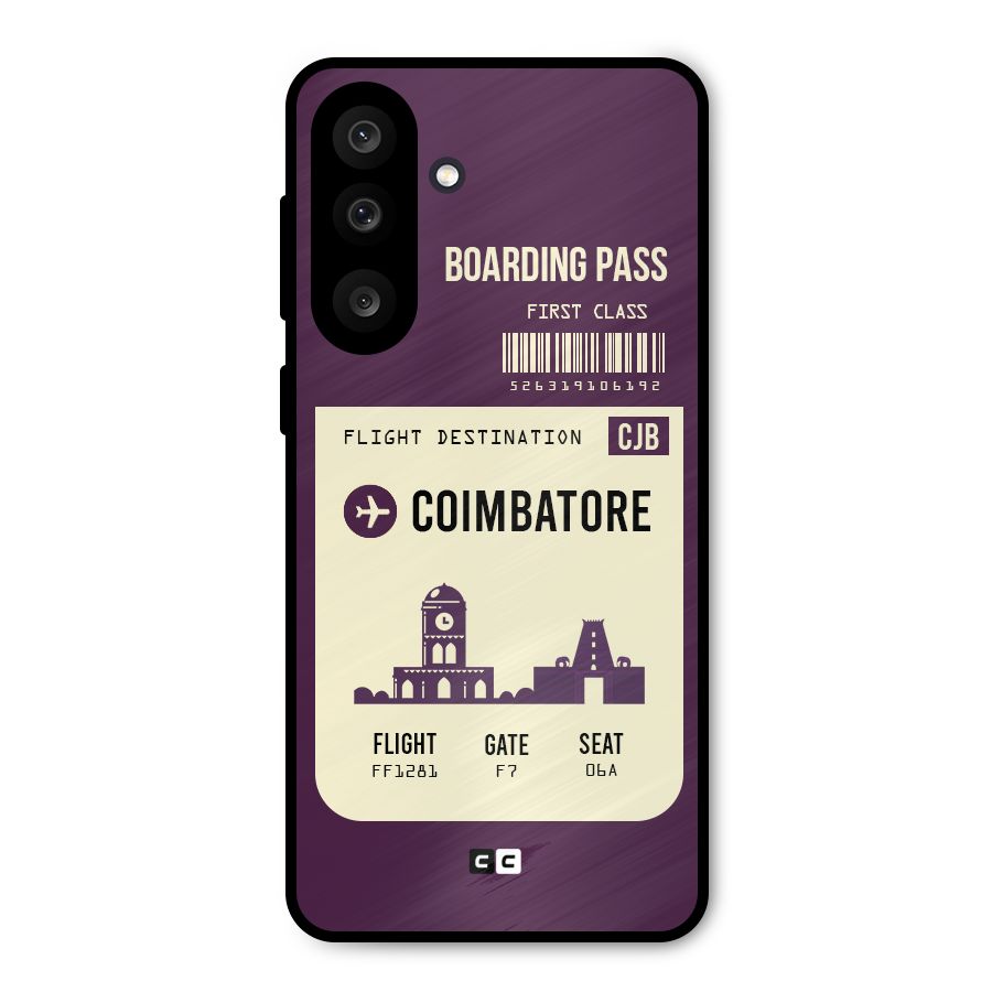 Coimbatore Boarding Pass Metal Back Case for Galaxy M56