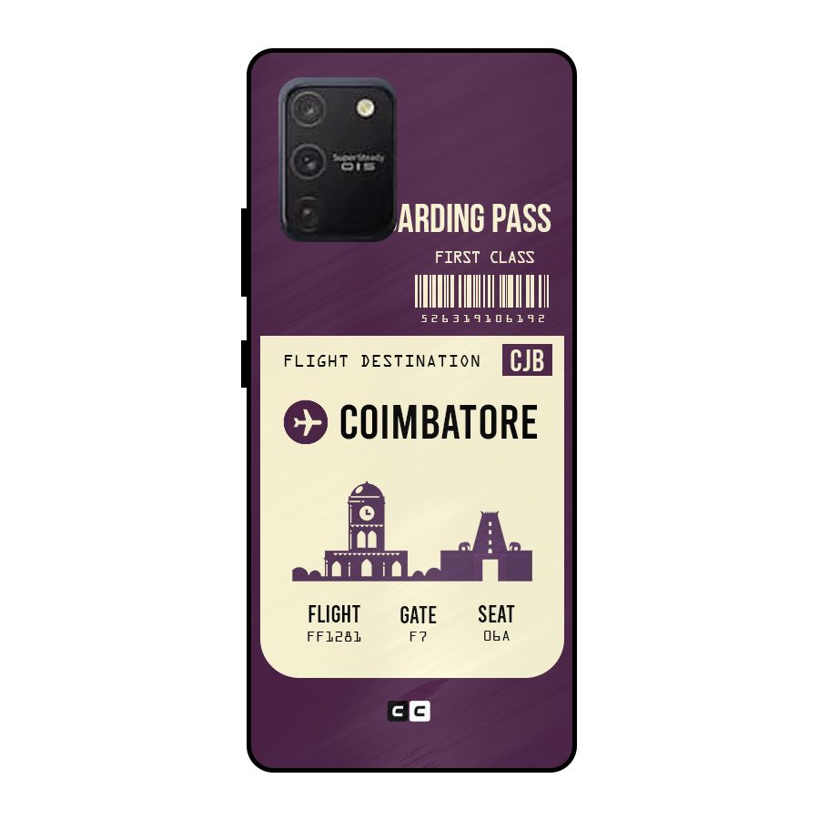 Coimbatore Boarding Pass Metal Back Case for Galaxy S10 Lite
