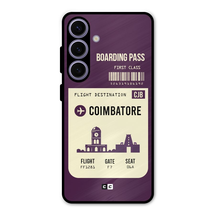 Coimbatore Boarding Pass Metal Back Case for Galaxy S24