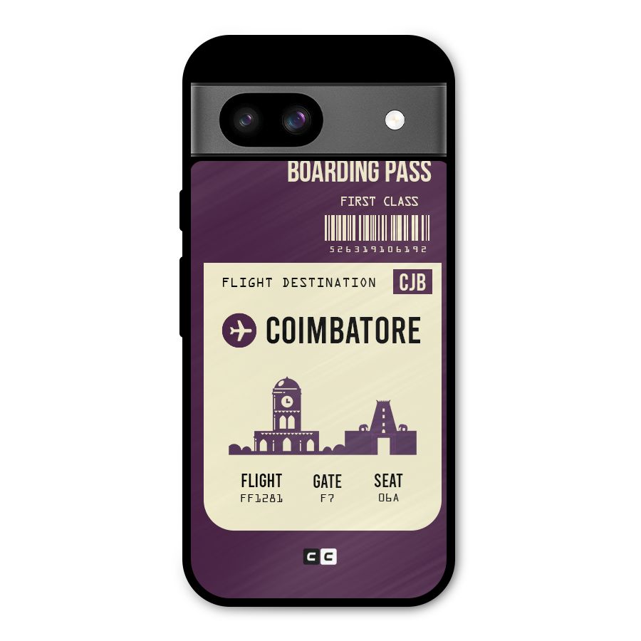 Coimbatore Boarding Pass Metal Back Case for Google Pixel 8a