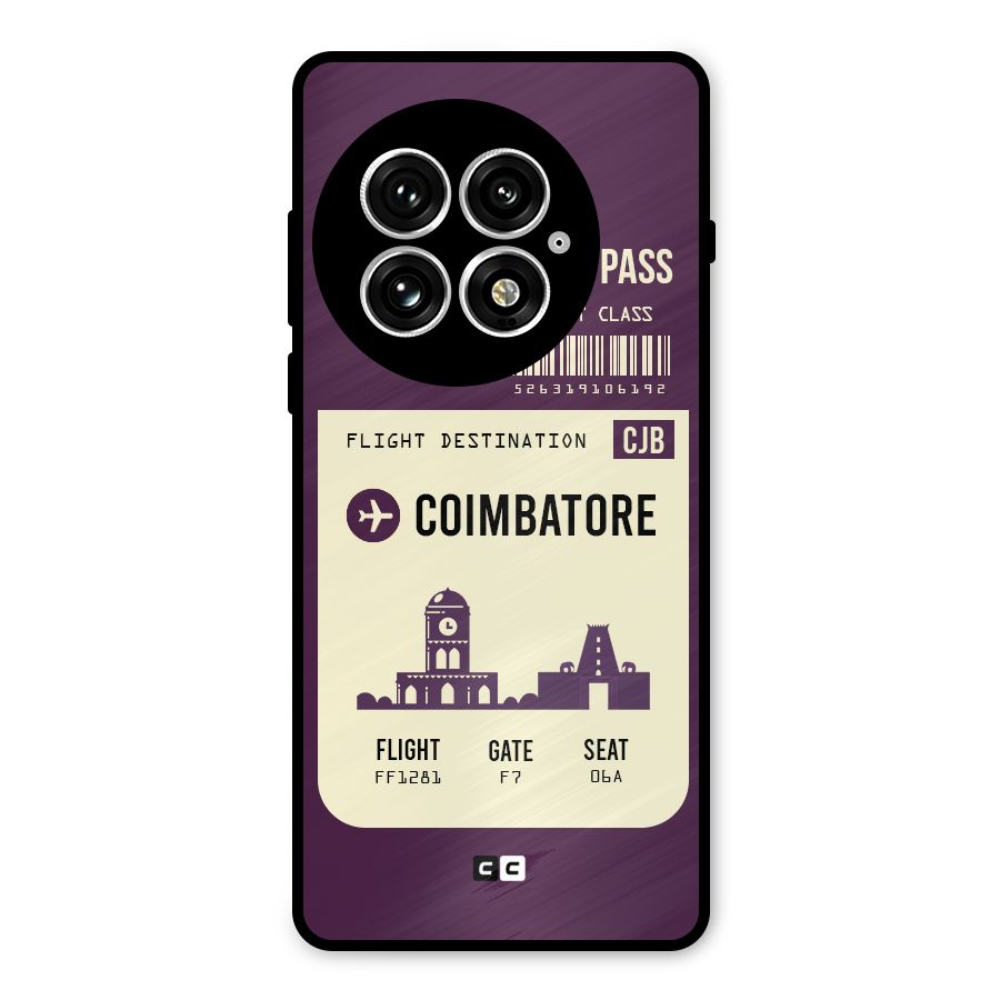 Coimbatore Boarding Pass Metal Back Case for OnePlus 13