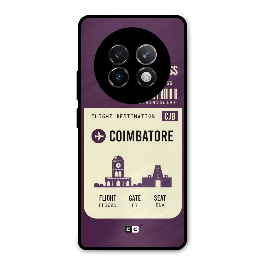 Coimbatore Boarding Pass Metal Back Case for Realme 13 Plus