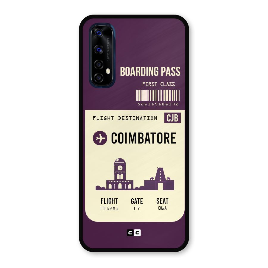 Coimbatore Boarding Pass Metal Back Case for Realme Narzo 20 Pro