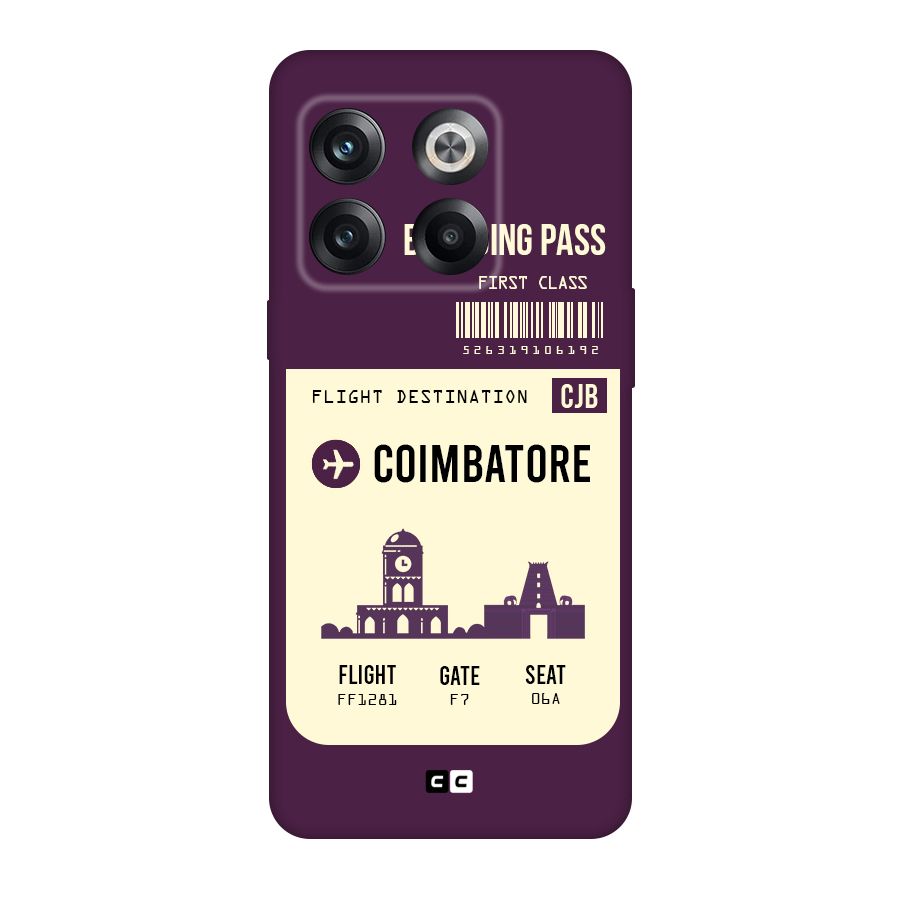 Coimbatore Boarding Pass Original Polycarbonate Back Case for OnePlus 10T
