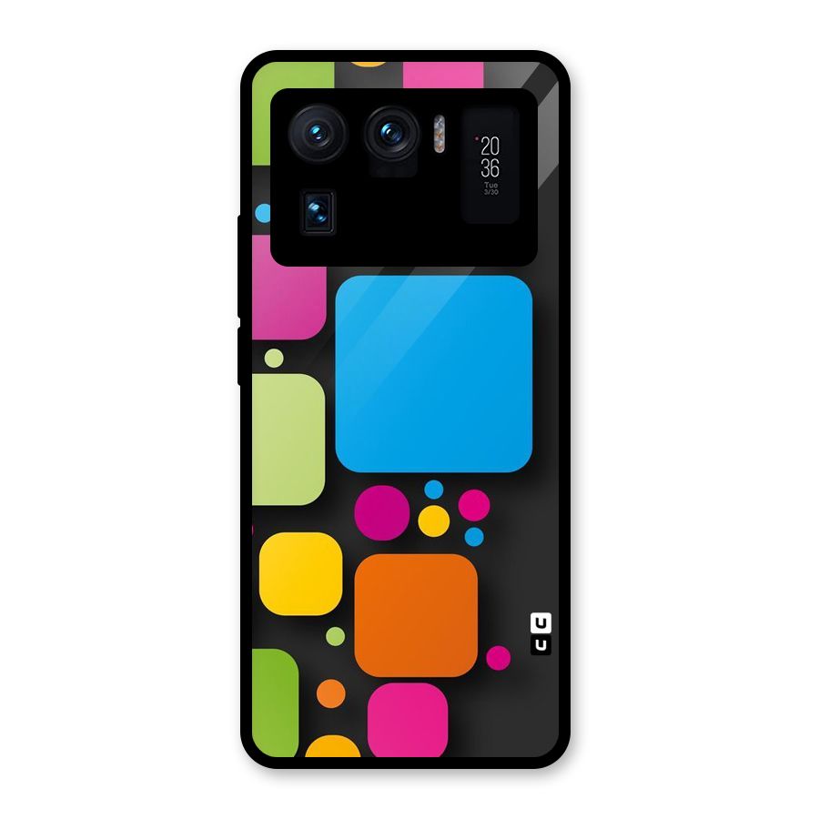 Color Boxes Abstract Glass Back Case for Mi 11 Ultra